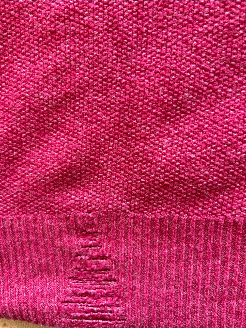 Frayed Jeans Distressed Crewneck Sweater - Women - Picture 7 of 9
